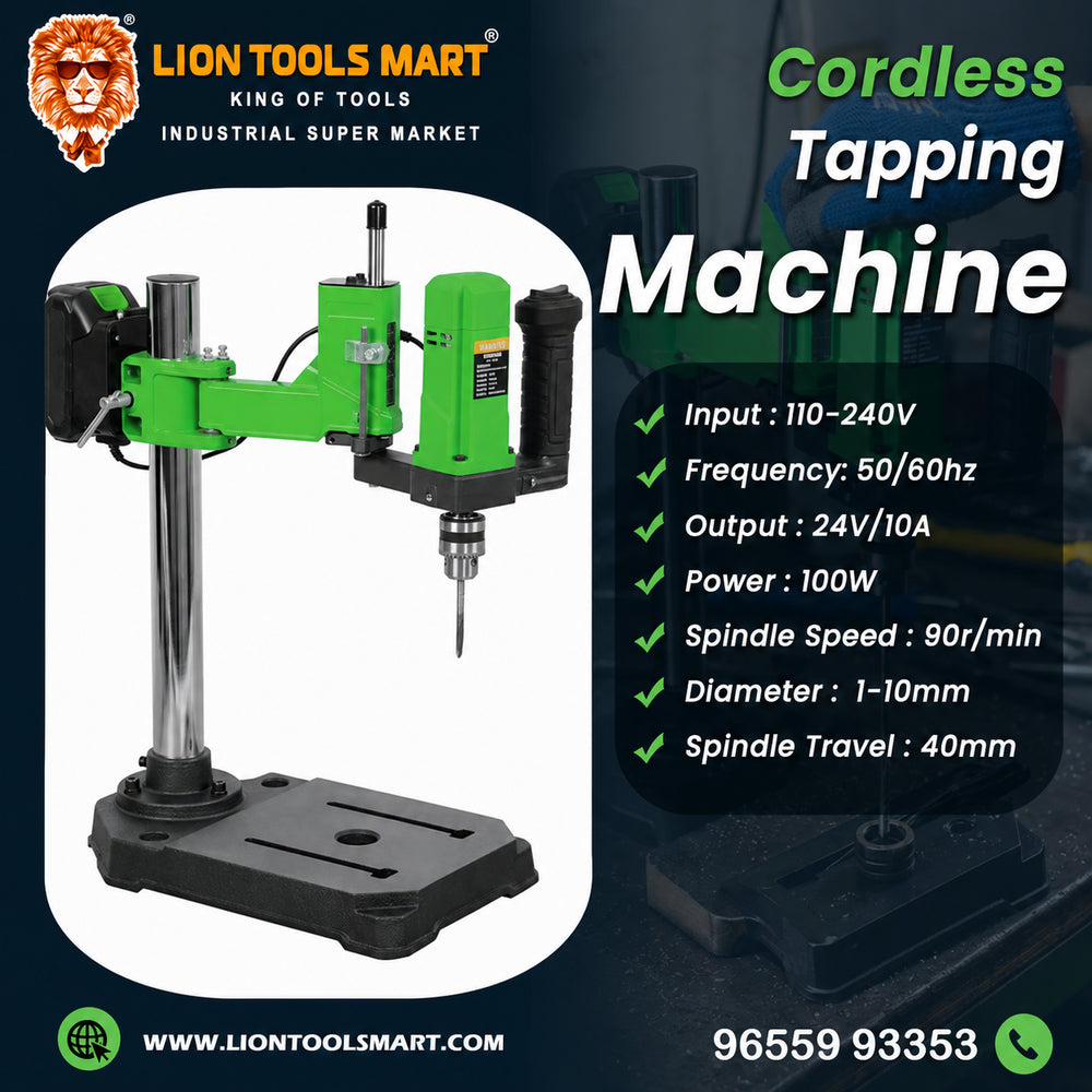 Heavy-Duty Cordless Tapping Machine (1-10mm) – Industrial Precision
