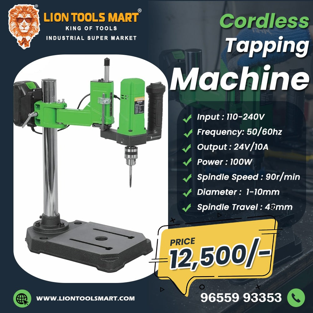 Heavy-Duty Cordless Tapping Machine (1-10mm) – Industrial Precision