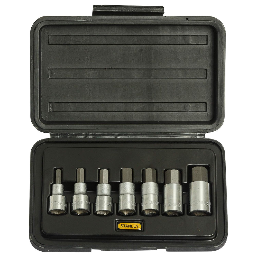 Stanley 7Pcs 1/2Inch Sq.Driver Hex Bit Socket Set 1-89-099 | Automotive, Industrial, Workshop, Garage, Repair & Maintenance Applications
