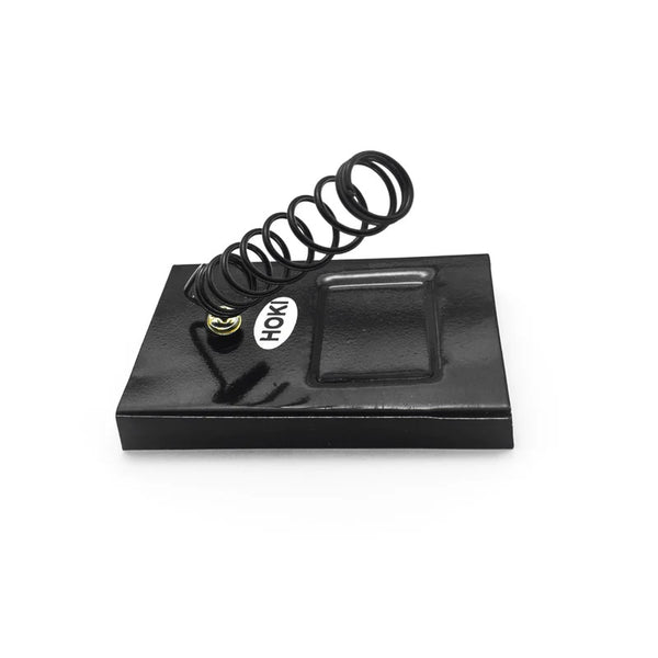 Hoki Soldering Iron Stand (Black/Light) | Heavy-Duty Safety Accessory, Electronic Tool, Weighted Metal Base