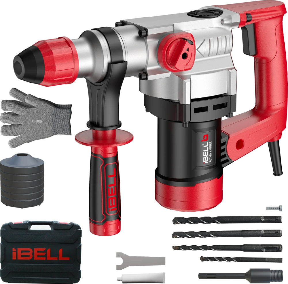 iBELL 26mm Rotary Hammer RH28-101 | 1050W SDS Plus Demolition & Drilling Machine