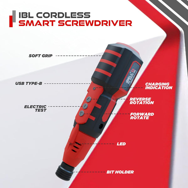 iBELL 3.6V Smart Cordless Screwdriver & Contactless Tester BS03-06 | 10Nm Torque | 800mAh Li-Ion Battery