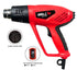 iBELL Heat Gun 2000W HG20-82 | Dual Temperature & Dual Airflow Hot Air Gun with 4 Nozzles