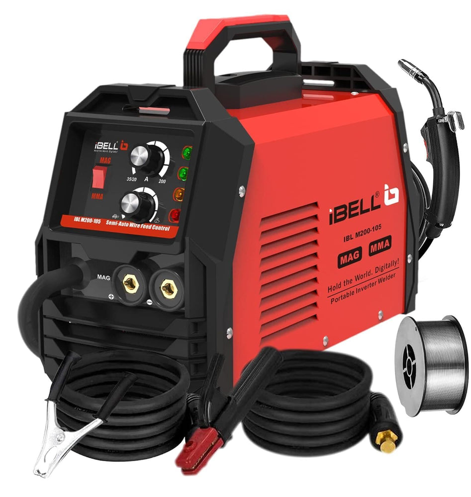 iBELL MIG-200 IGBT Welding Machine M200-105 | 200A MIG/MMA Welding Inverter Machine