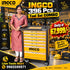 INGCO 396 Pcs Tool Chest & Roller Cabinet Combo Set (HTCS283962)