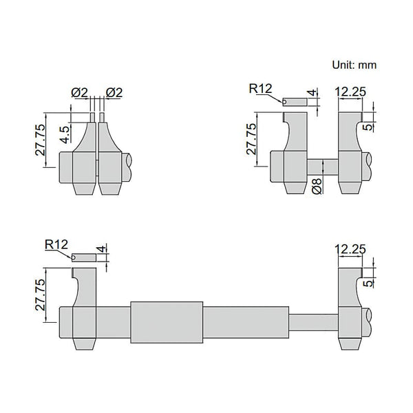 INSIZE Digital Inside Micrometer 5-30mm / 0.2-1.2 Inch 3520-30 | Economic Type Precision Internal Measuring Tool