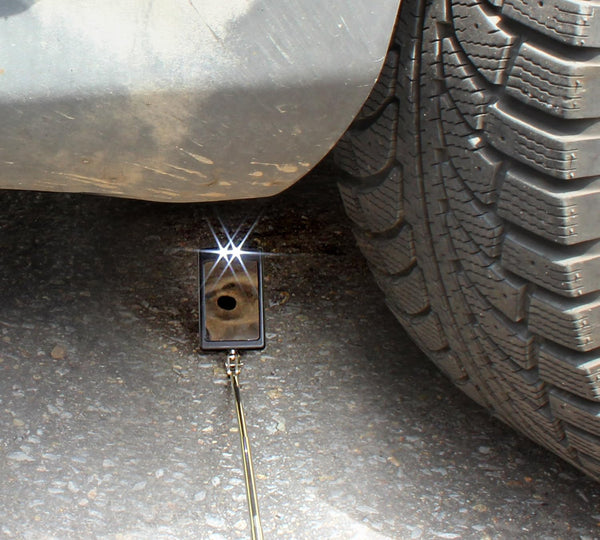 INSIZE Telescoping Inspection Mirror with LED 7162-1 | Extendable Inspection Tool for Automotive & Industrial Use
