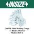 INSIZE Fillet Welding Gauge 4836-1 | 3-25mm Stainless Steel Weld Inspection Gauge with 7 Blades