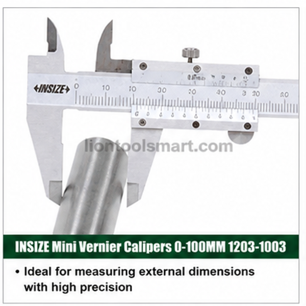Insize Mini Vernier Calipers 0-100mm 1203-1003 | Precision Electronic Measuring Tool