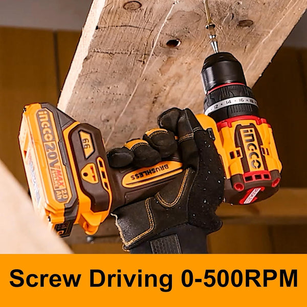 Ingco, Ingco CKLI20286, CKLI20286, 2Pcs Cordless Combo Kit, 20V Cordless Combo Kit, Cordless Impact Drill, Cordless Impact Wrench, Brushless Impact Drill, Brushless Impact Wrench, 66Nm Impact Drill, 405Nm Impact Wrench, 555Nm Breakaway Torque, 1/2 Inch Impact Wrench, 13mm Impact Drill, Automotive Impact Wrench, Car Impact Wrench, Garage Power Tools, Workshop Power Tools, Cordless Power Tools, Automotive Power Tool Kit, Mechanical Tool Kit, Construction Power Tools, Brushless Cordless Tools, 2 Battery Combo 