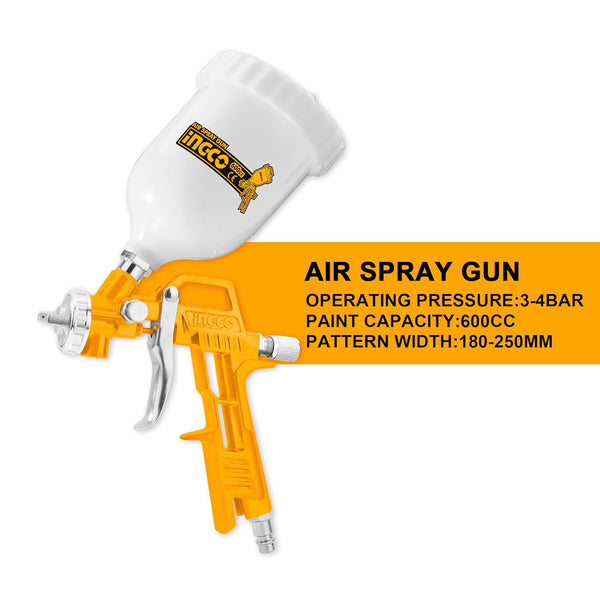 Ingco 5Pcs Air Tools Set AKT0053-3 | Includes 4m Recoil Hose, Air Washing Gun, Air Spray Gun, Air Tire Inflating Gun, Nitto Type Connector