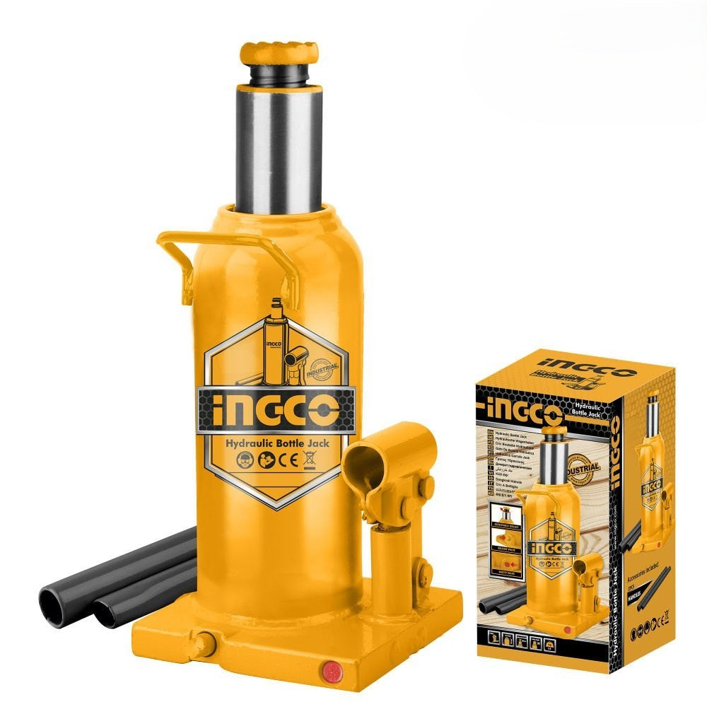 Ingco 4Ton Hydraulic Bottle Jack HBJ402 | Heavy Duty Car Lifting Jack with Safety Valve
