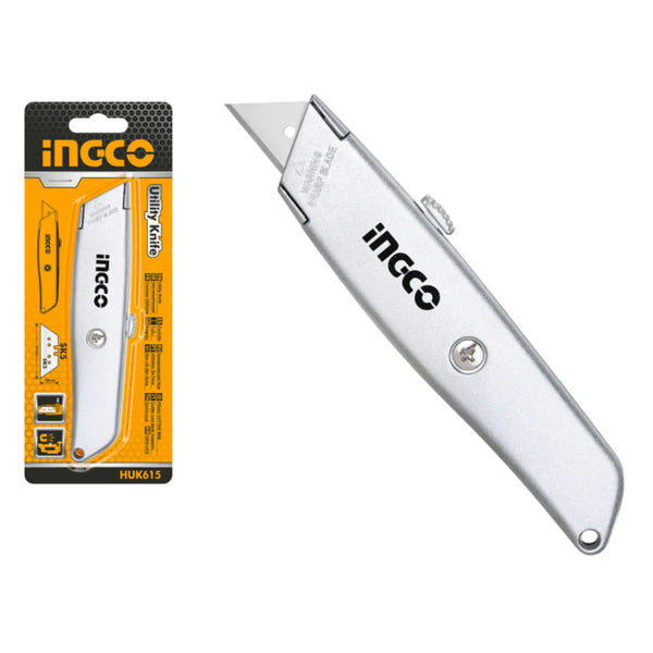 Ingco HUK615 Utility Knife | For Industrial & Personal Use