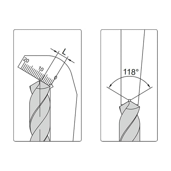 Insize Drill Point Gauge 4843-1 | Drill Angle Measuring Tool