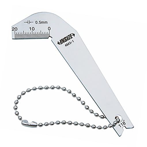 Insize Drill Point Gauge 4843-1 | Drill Angle Measuring Tool