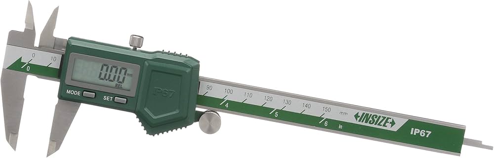 Insize IP67 Waterproof Digital Calipers 0-150mm/0-6Inch 1118-150B | Precision Electronic Measuring Tool