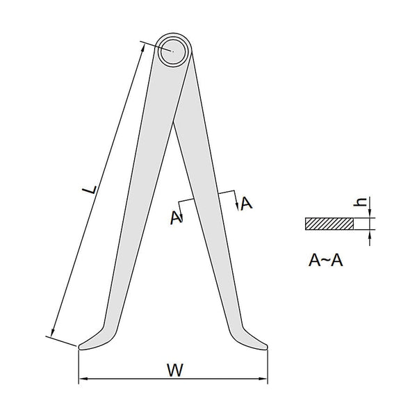 Insize Inside Calipers 17-200mm 7240-200 | Precision External Measuring Tool
