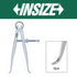 Insize Inside Spring Calipers 30-300mm 7261-300 | Precision Internal Measuring Tool