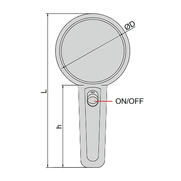 Insize Magnifiers with Illumination 4X 7513-4 | Precision Optical Inspection Magnifier