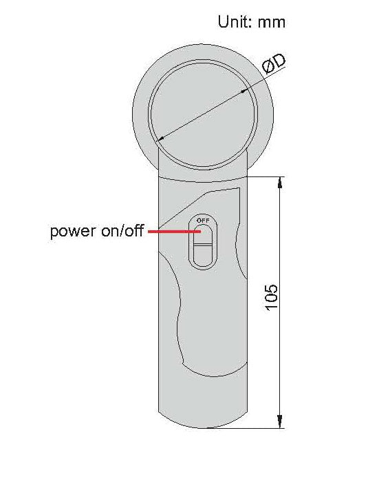 Insize Magnifier with Two Lenses 7522-610 | Precision Dual Lens Inspection Magnifier