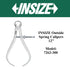 Insize Outside Spring Calipers 0-300mm 7262-300 | Precision Internal Measuring Tool