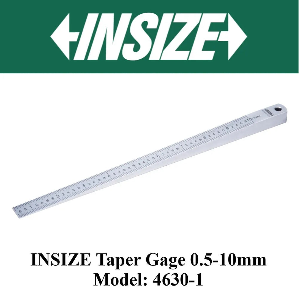 Insize Taper Slot Gauges 0.5-10mm 4630-1 | Precision Gap & Slot Measuring Tool
