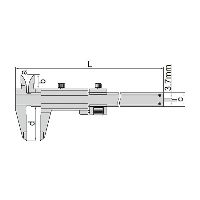 Insize Vernier Calipers with Fine Adjustment 0-280mm/0-11Inch 1233-280 | Precision Electronic Measuring Tool
