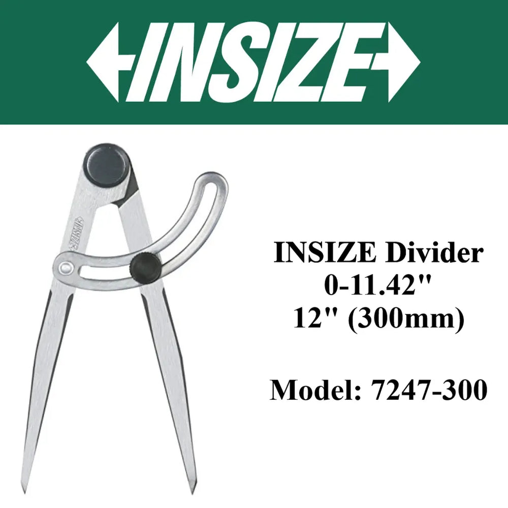 Insize Dividers 0-290mm 7247-300 | Precision Marking & Measuring Tool