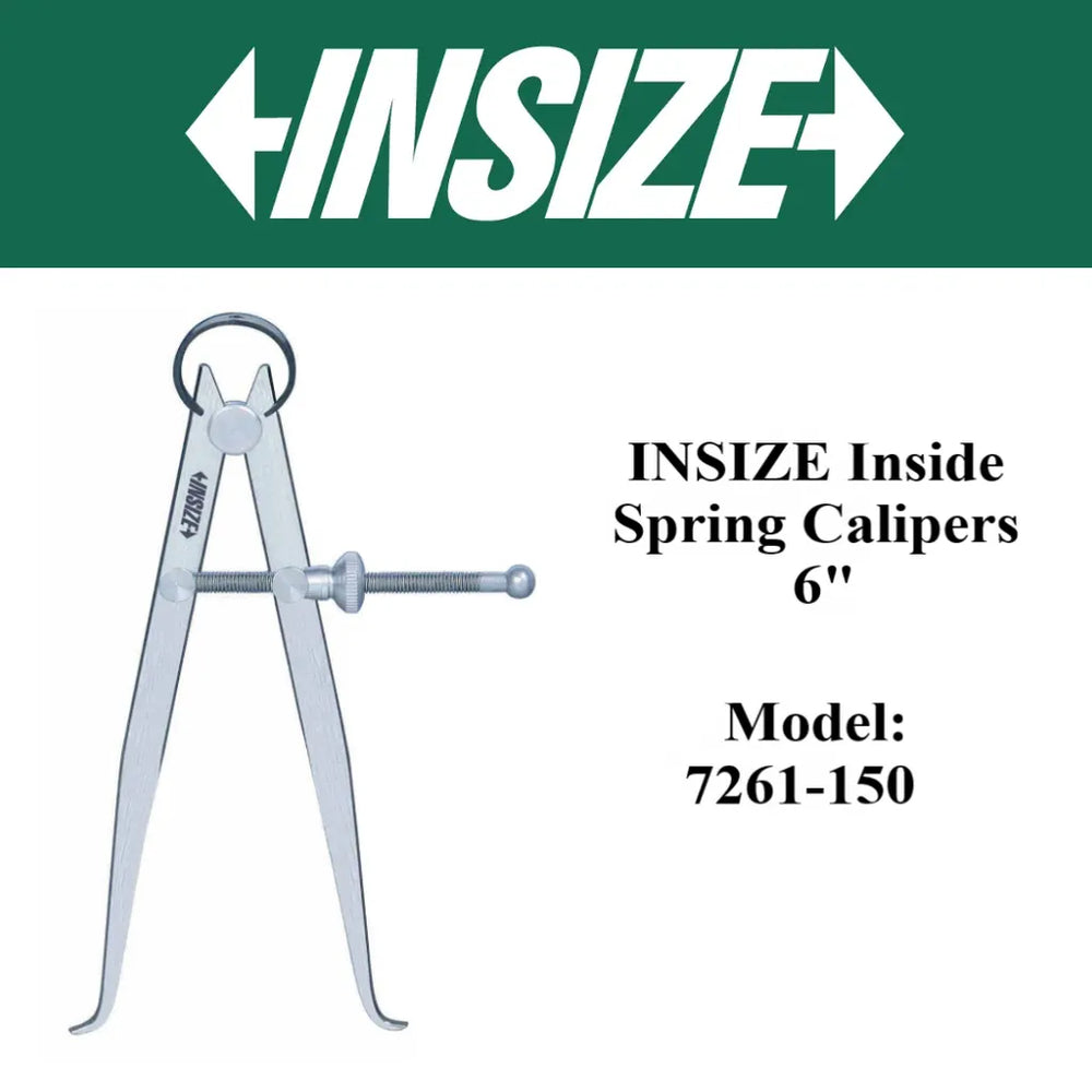 Insize Inside Spring Calipers 20-150mm 7261-150 | Precision Internal Measuring Tool