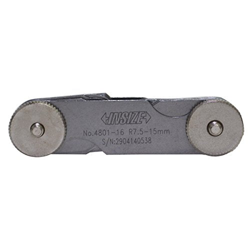 Insize Radius Gauges (Low Accuracy) 7.5-15mm 4801-16 | Fillet & Radius Measuring Tool