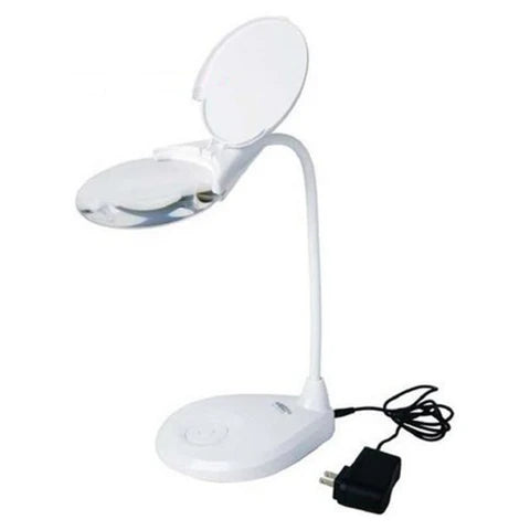 Insize Table Magnifier with Illumination 7517-3D | Precision Inspection & Magnifying Tool