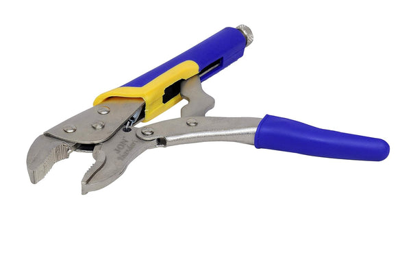 Jon Bhandari locking plier, 10 inch locking plier, JBT_L-008, L-008 locking plier, heavy duty locking plier, lock wrench, locking wrench, curved jaw plier, serrated jaw plier, steel locking plier, workshop plier, clamp plier, gripping plier, automotive locking plier
