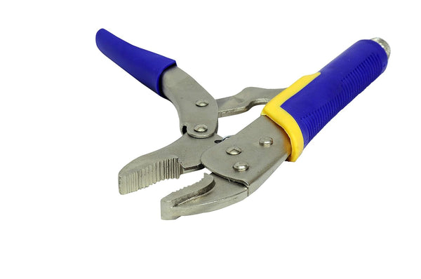Jon Bhandari locking plier, 10 inch locking plier, JBT_L-008, L-008 locking plier, heavy duty locking plier, lock wrench, locking wrench, curved jaw plier, serrated jaw plier, steel locking plier, workshop plier, clamp plier, gripping plier, automotive locking plier
