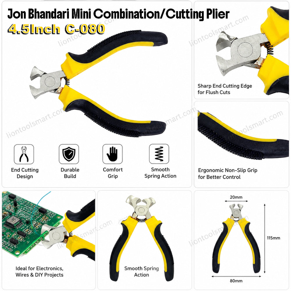 Jon Bhandari Mini End Cut Plier 4.5Inch M-020 | Precision Cutting Tool