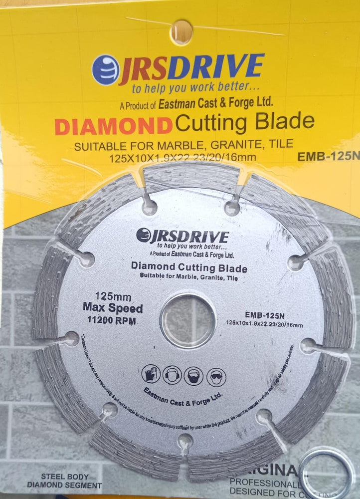 JRS Drive 5Inch Diamond Saw Blade EMB125N 125x10x1.9x22.23/20/16mm