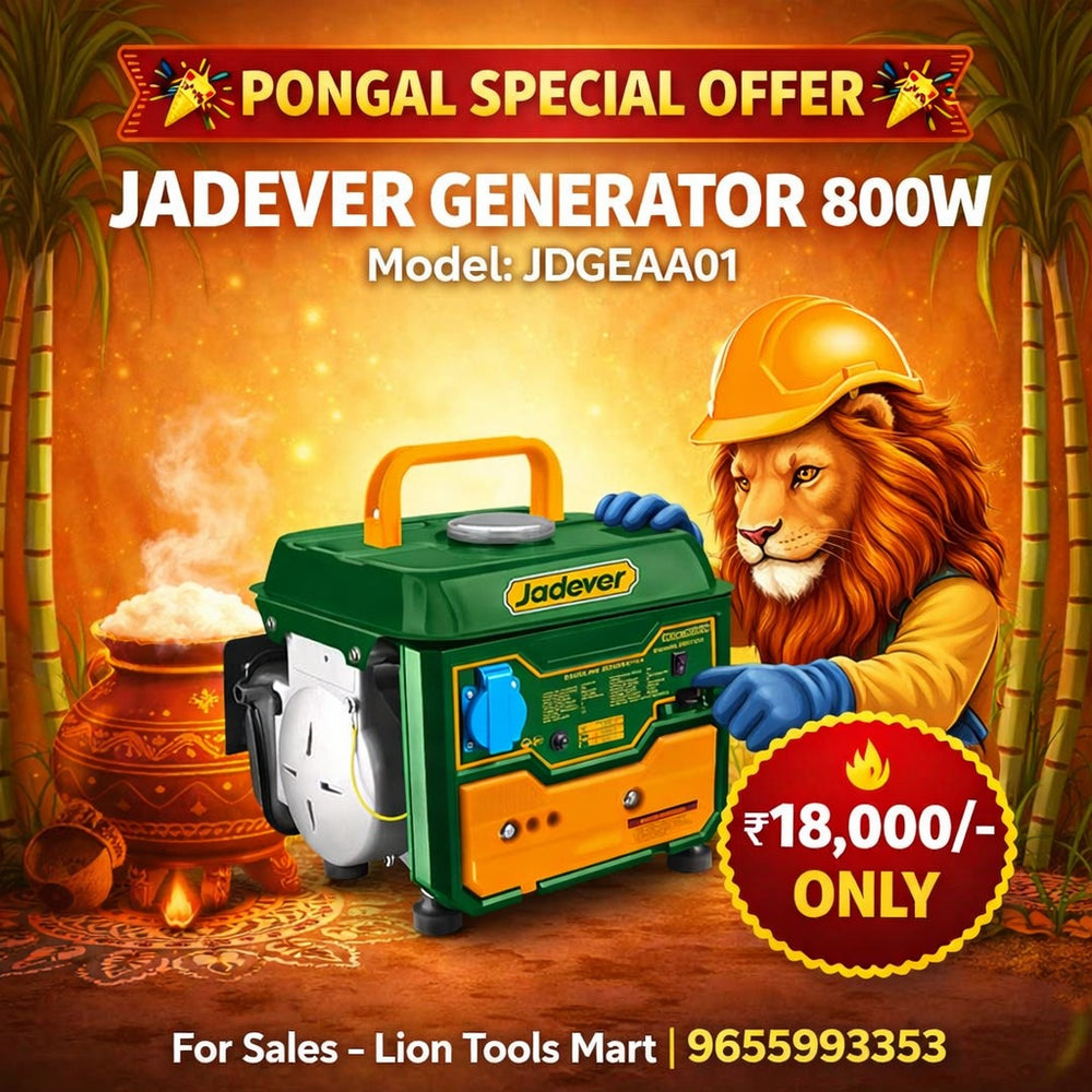 Jadever 800W Portable Petrol Generator (Model: JDGEAA01) – Reliable Power Backup for Home & Small Business