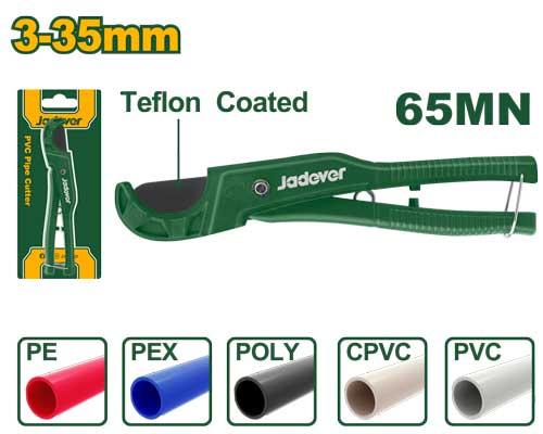 Jadever PVC Pipe Cutter JDPC54636 | Heavy Duty Plastic Pipe Cutting Tool for PVC, CPVC & PPR Pipes
