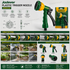 Jadever Plastic Trigger Nozzle JDSN1E07 | 7 Spray Patterns Garden Water Spray Gun | Soft Grip Hose Nozzle
