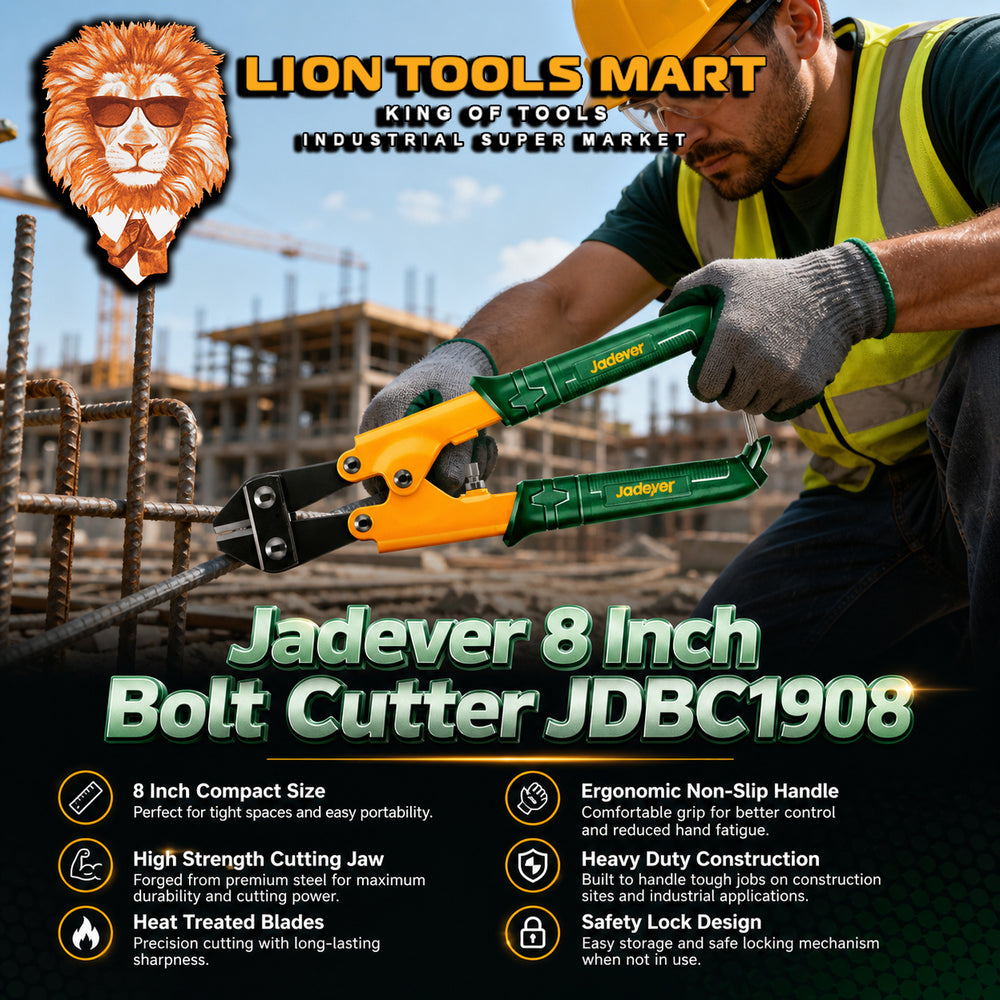 Jadever 8 Inch Bolt Cutter JDBC1908 | Heavy Duty Mini Cutting Tool