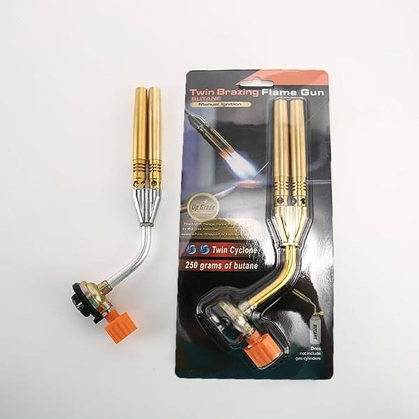 Twin Brazing Flame Gun KT-2108 250 Grams of Butane