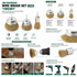 Jon Bhandari Brush Set 3 Pcs Wire B-021 | Multipurpose Cleaning Brush Set