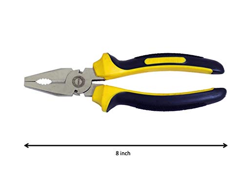 Jon Bhandari Cutting Plier 8Inch C-078 | Insulated Handle for Electrical Work