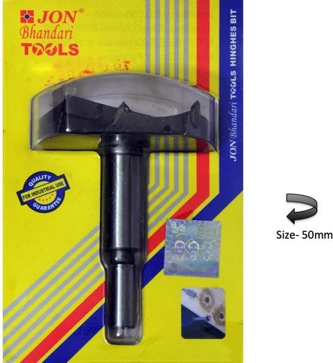 Jon Bhandari Forstner Hinges Bit 50mm H-020-E | Wood Drilling Tool