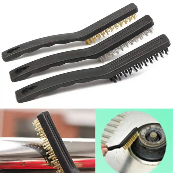 Jon Bhandari Plastic Brush 3 Pcs Set 9 Inch B-020 | Multipurpose Cleaning Brush Set