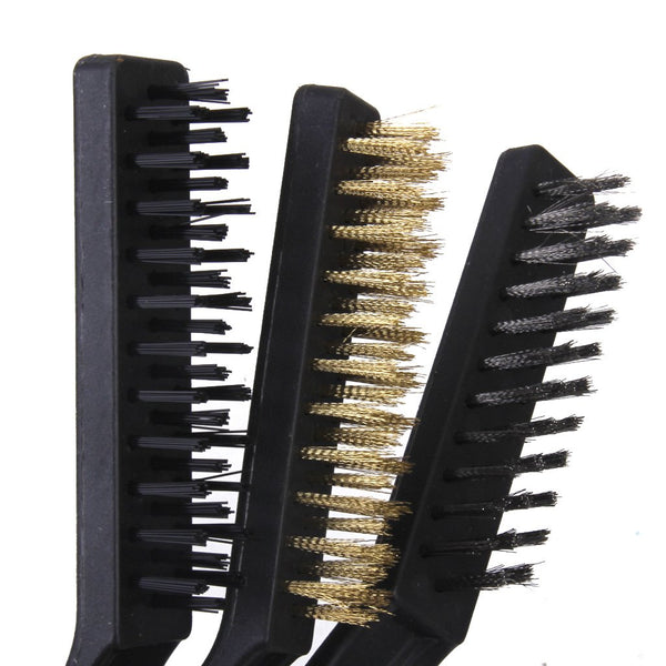 Jon Bhandari Plastic Brush 3 Pcs Set 9 Inch B-020 | Multipurpose Cleaning Brush Set