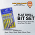 Jon Bhandari Wood Flat Bit Set 6Pcs F-038 | Spade Drill Bit Kit