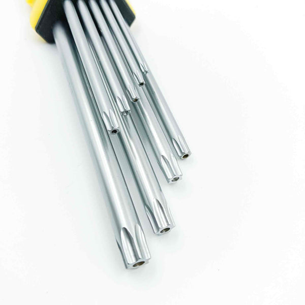 Jon Bhandari Hex Key Torx 9Pcs Long T10-T50 H-026-A | Chrome Vanadium Star Key Set