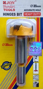 Jon Bhandari Hinges Bit Forstner Bit Long 35mm H-034 | Wood Drilling Tool