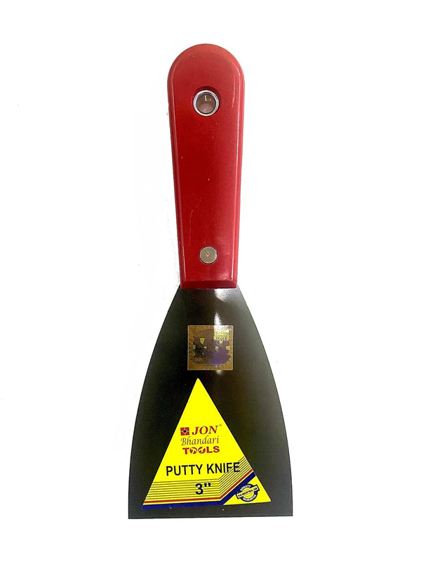 Jon Bhandari Putty Scraper 3Inch Putty Knives P-046 | Stainless Steel Blade with Plastic Handle