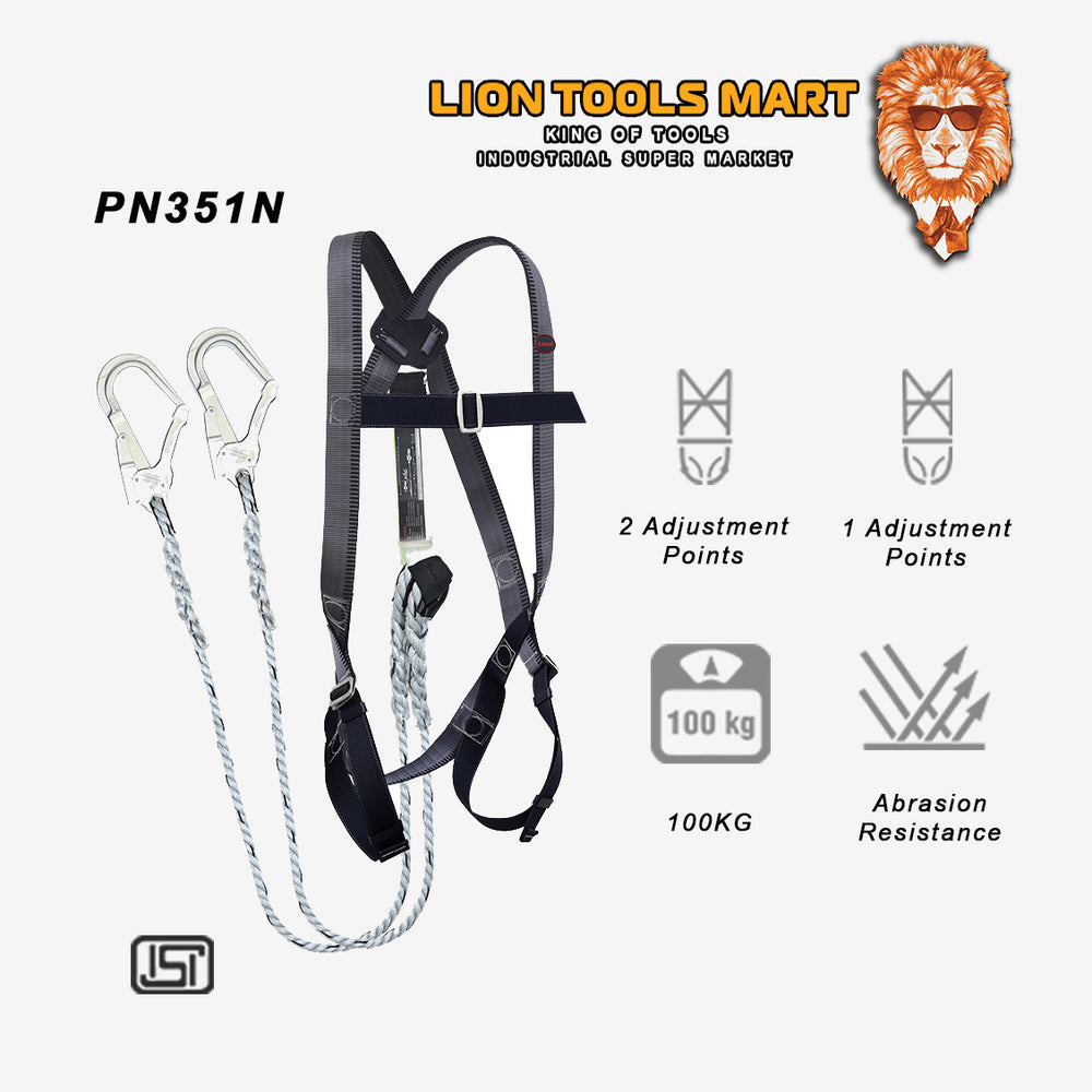 Karam KI01 Safety Harness with Lanyard PN351N | Body Protection
